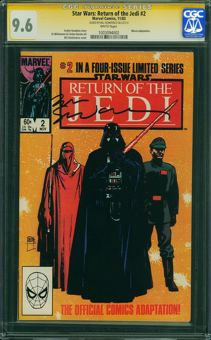 Star Wars: Return of the Jedi #2 CGC SS 9.6 SIGNED SIENKIEWICZ