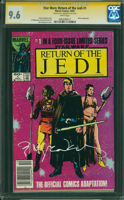 Star Wars: Return of the Jedi #1 CGC SS 9.6 SIGNED SIENKIEWICZ