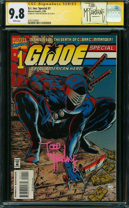 G.I. Joe: Special #1 CGC SS 9.8 SIGNED MCFARLANE