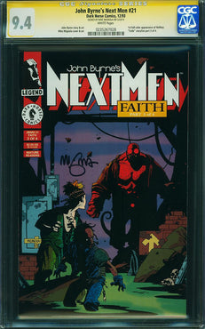 John Byrne's Next Men #21 CGC SS 9.4 SIGNED MIGNOLA