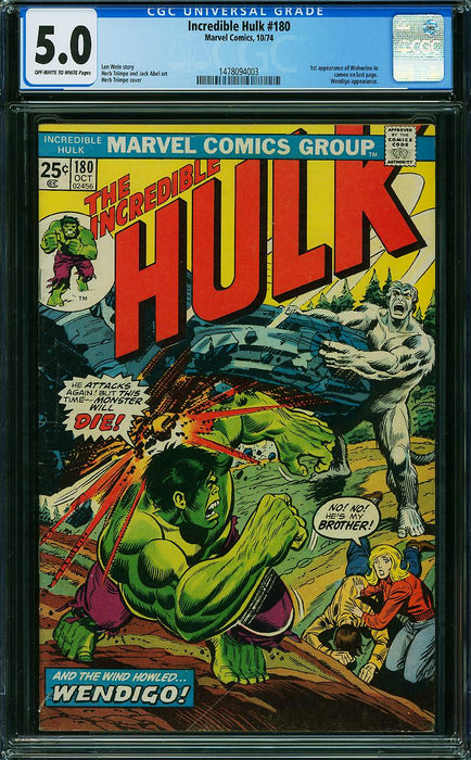 Incredible Hulk #180 CGC 5.0