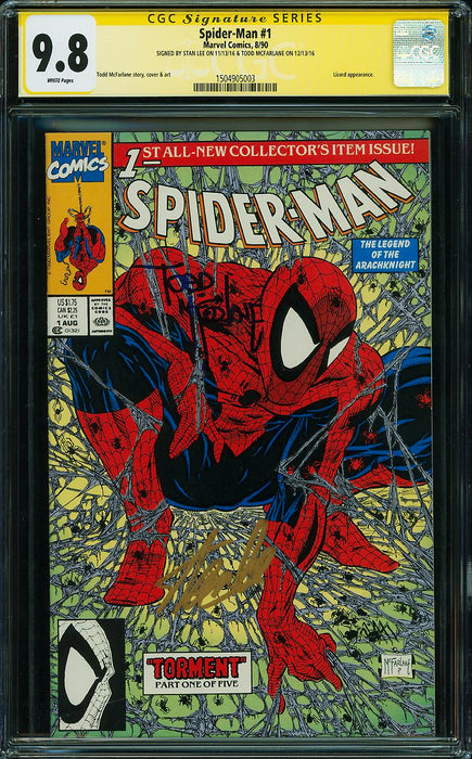 Spider-Man #1 CGC SS 9.8 Signed by Stan Lee & McFarlane