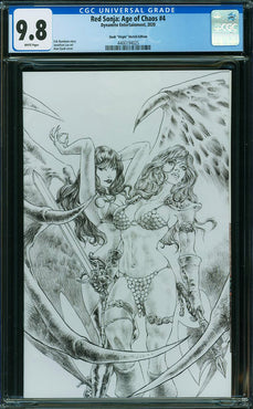 Red Sonja: Age of Chaos #4 Quah Virgin Sketch Edition CGC 9.8