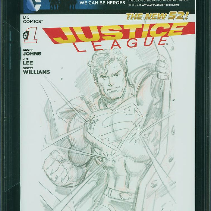 Justice League #1 We Can Be Heroes Edition CGC SS 9.8 Signed & Sketch by Gammill