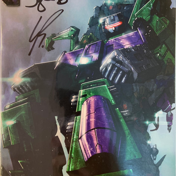 TRANSFORMERS GALAXIES #1 RETAILER EXCLUSIVE COVER SIGNED BY BLESZINSKI & RAMONDELLI