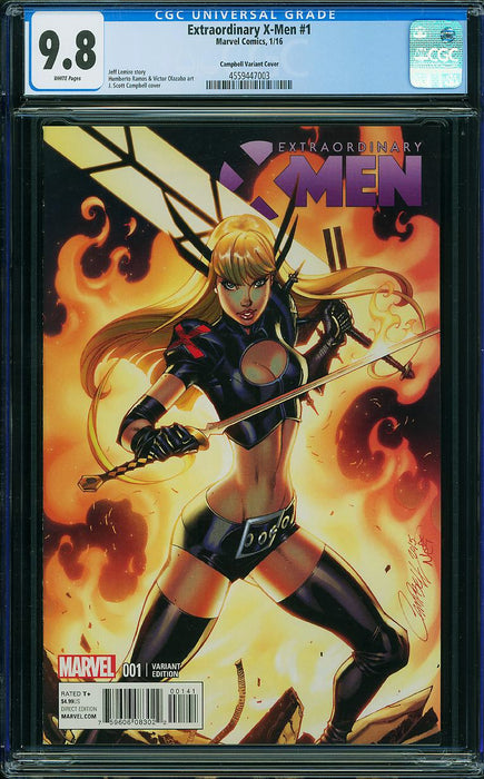 Extraordinary X-Men #1 Campbell Variant Cover CGC 9.8