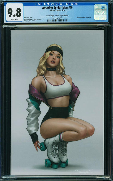 Amazing Spider-Man (2022) #40 Golden Apple Comics Virgin Edition CGC 9.8