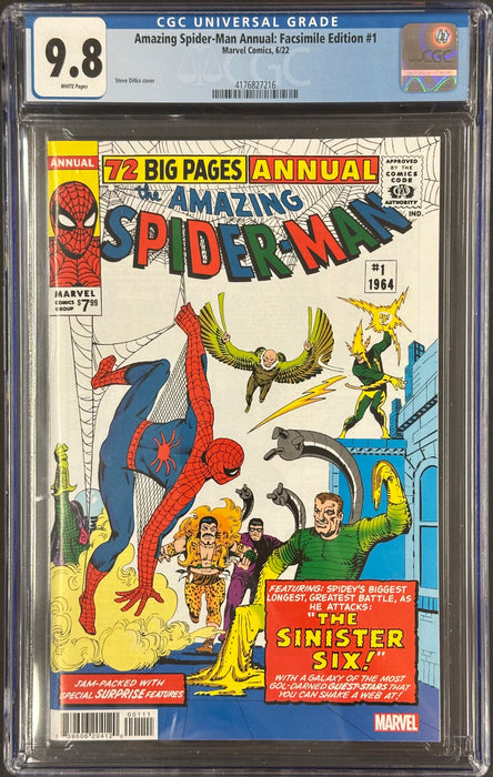 Amazing Spider-Man Annual: Facsimile Edition #1 CGC 9.8