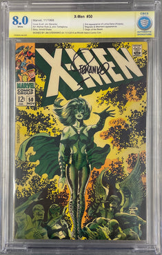 X-Men #50 Signed by Steranko CBCS SS 8.0