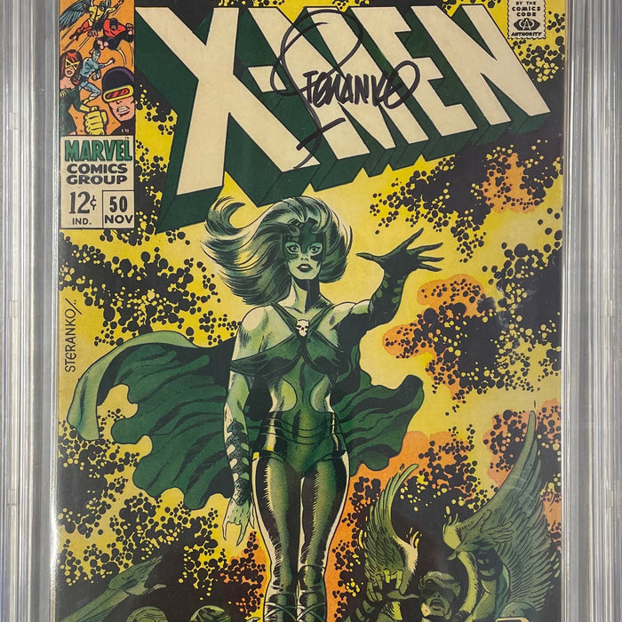 X-Men #50 Signed by Steranko CBCS SS 8.0