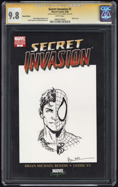 Secret Invasion #1 Sketch Edition Sketch by Jimenez CGC SS 9.8 (SPIDER-MAN)