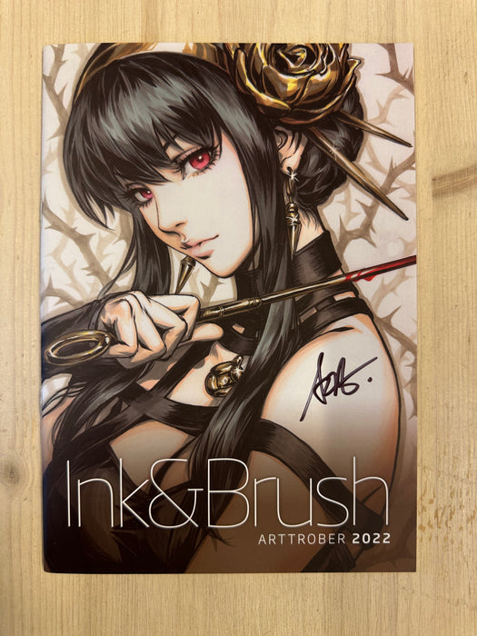Artgerm - Ink&Brush Arttrober 2022 Sketchbook Signed