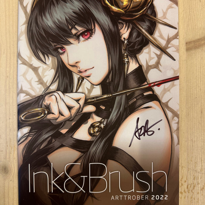 Artgerm - Ink&Brush Arttrober 2022 Sketchbook Signed