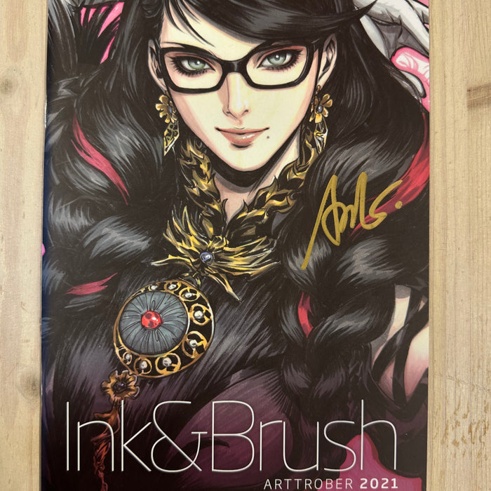 Artgerm - Ink&Brush Arttrober 2021 Sketchbook Signed