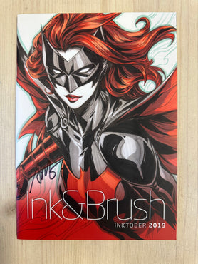 Artgerm - Ink&Brush Arttrober 2019 Sketchbook Signed