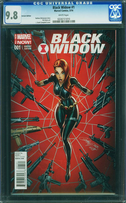 Black Widow (2014) #1 Campbell Variant CGC 9.8