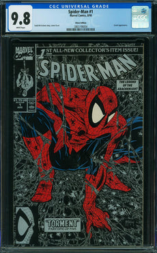 Spider-Man (1990) #1 Silver Edition CGC 9.8
