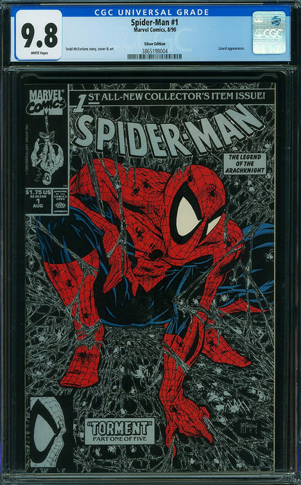 Spider-Man (1990) #1 Silver Edition CGC 9.8