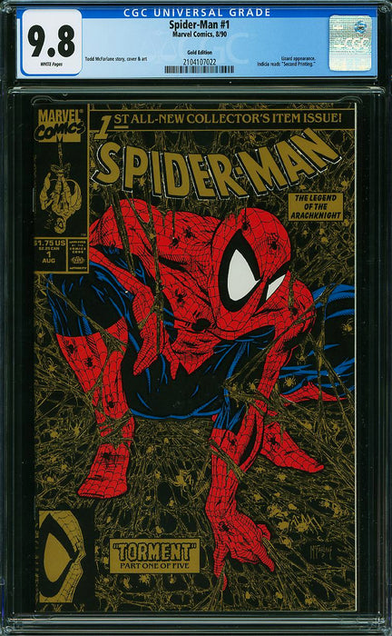 Spider-Man (1990) #1 Gold Edition CGC 9.8