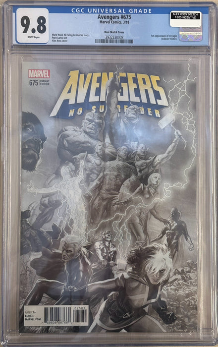 Avengers #675 Ross Sketch Cover CGC 9.8