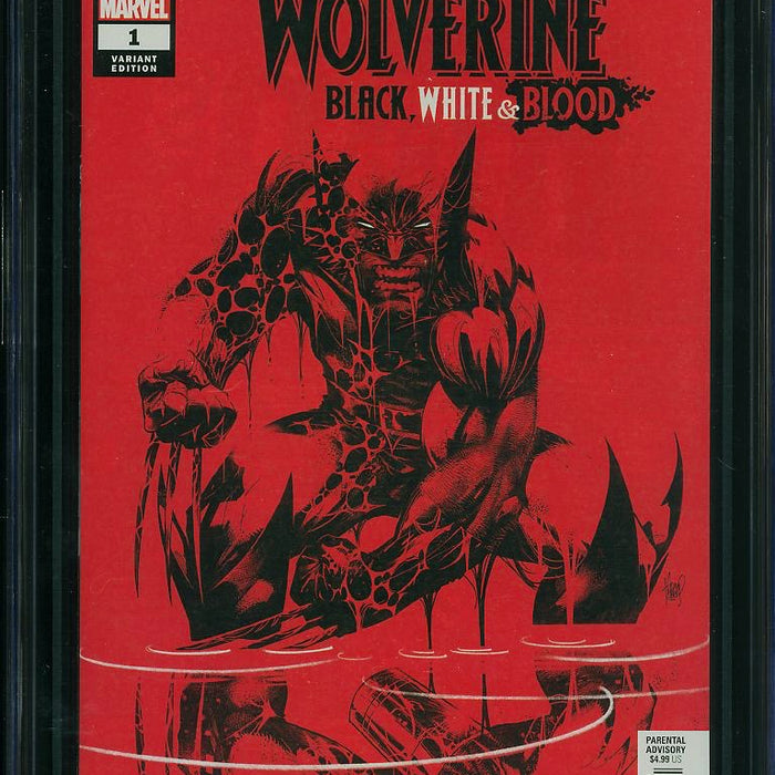 Wolverine: Black, White & Blood #1 Kubert Variant Cover/Error Edition CGC 9.8