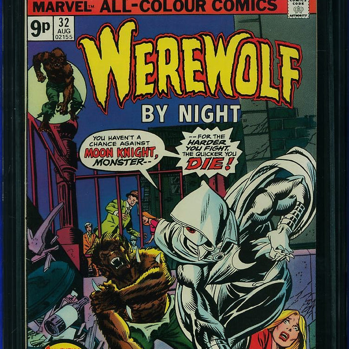 Werewolf By Night #32 U.K. Price Variant CGC 7.5