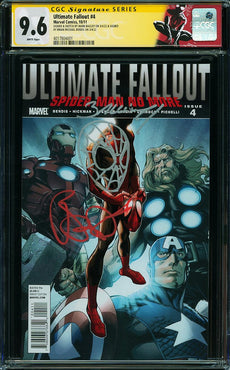 Ultimate Fallout #4 CGC SS 9.6 SIGNED BY BAGLEY & BENDIS, SKETCH BY BAGLEY
