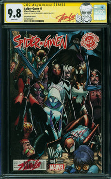 Spider-Gwen (2015) #1 Decomixado Edition CGC SS 9.8 Signed by Stan Lee & Ramos