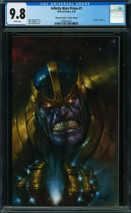 Infinity Wars Prime #1 Unknown Comics Virgin Edition CGC 9.8