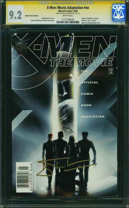 X-Men: Movie Adaptation #nn Photo Cover Variant CGC SS 9.2 Signed by Hugh Jackman