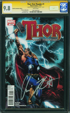 Thor: First Thunder #1 Celebrity Authentics Edition CGC SS 9.8 Signed by Chris Hemsworth