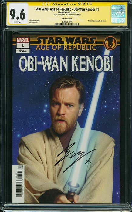 Star Wars: Age of Republic - Obi-Wan Kenobi #1 Variant Edition CGC SS 9.6 Signed by Ewan McGregor (Copy)