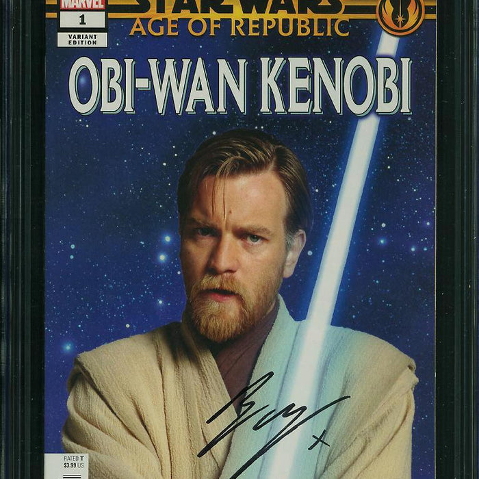 Star Wars: Age of Republic - Obi-Wan Kenobi #1 Variant Edition CGC SS 9.6 Signed by Ewan McGregor (Copy)