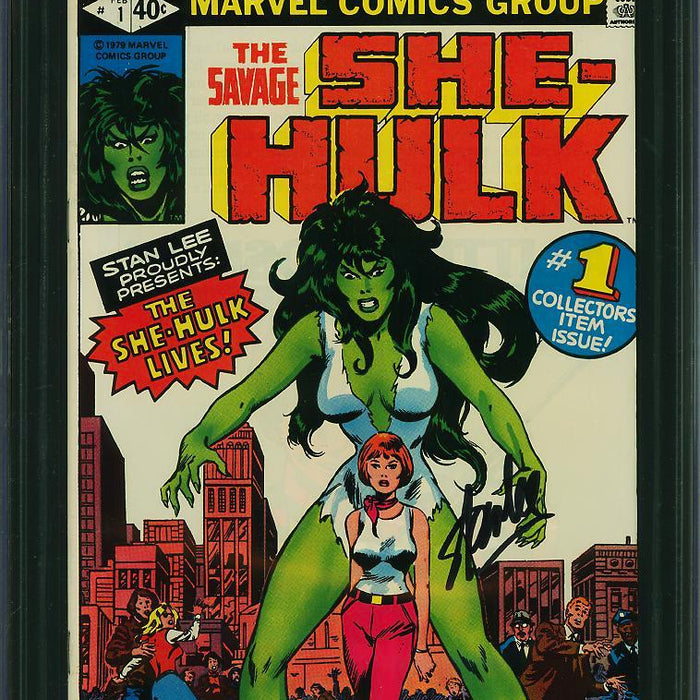 Savage She-Hulk #1 CGC SS 9.0 Signed by Stan Lee