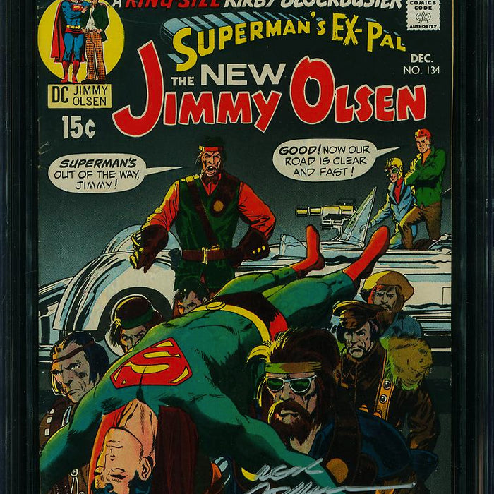 SUPERMAN'S PAL JIMMY OLSEN #134 CGC 8.0 SIGNED NEAL ADAMS