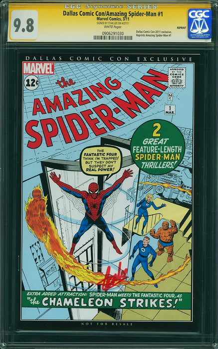 Amazing Spider-Man #1 CGC Dallas Comic Con SS 9.8 Signed Stan Lee