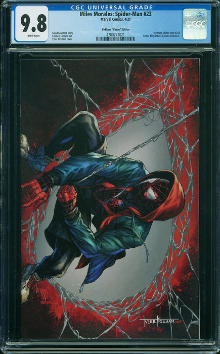 MILES MORALES: SPIDER-MAN #23 KIRKHAM VIRGIN CGC 9.8