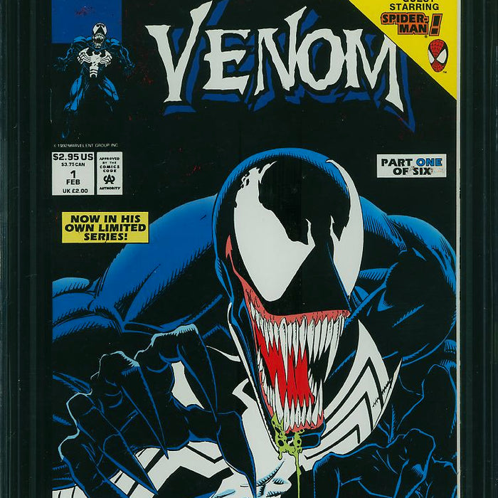 VENOM LETHAL PROTECTOR #1 BLACK ERROR PRINT CGC 9.6