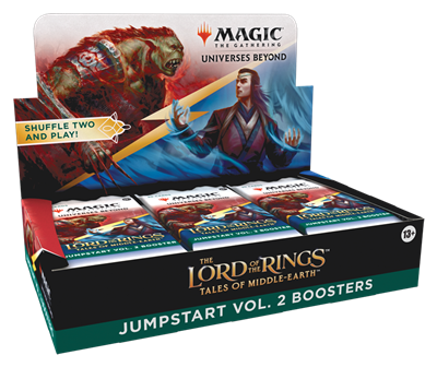 MTG Lord of the Rings: Tales of Middle Earth Jumpstart Vol. 2 Booster display