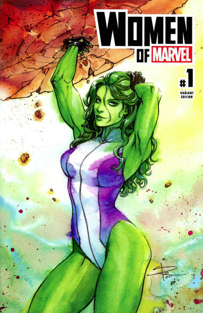 Women of Marvel (2021) #1 ComicTom101/MillGeek Comics Rich Variant