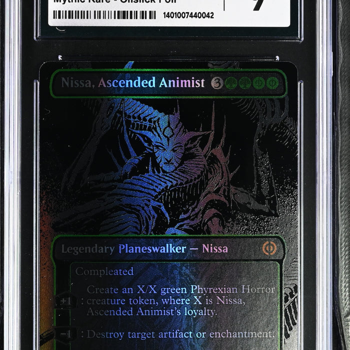 MTG - Nissa, Ascended Animist (2023) Oilslick Foil CGC 9