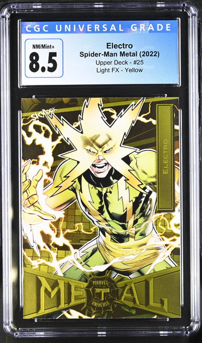 Spider-Man Metal - Electro (2022) Light FX - Yellow CGC 8.5