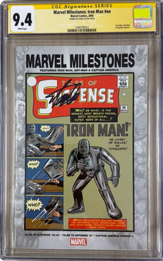 Marvel Milestones: Iron Man #nn JScottCampbell.com Edition B CGC SS 9.4 SIGNED STAN LEE