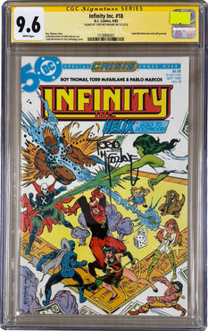 Infinity Inc. #18 CGC SS 9.6 SIGNED TODD MCFARLANE