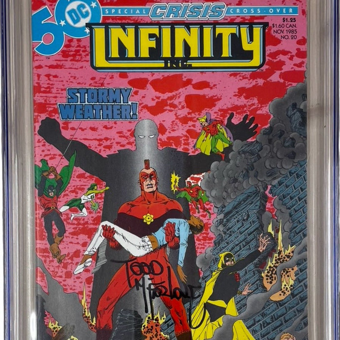 Infinity Inc. #20 CGC SS 9.6 SIGNED TODD MCFARLANE