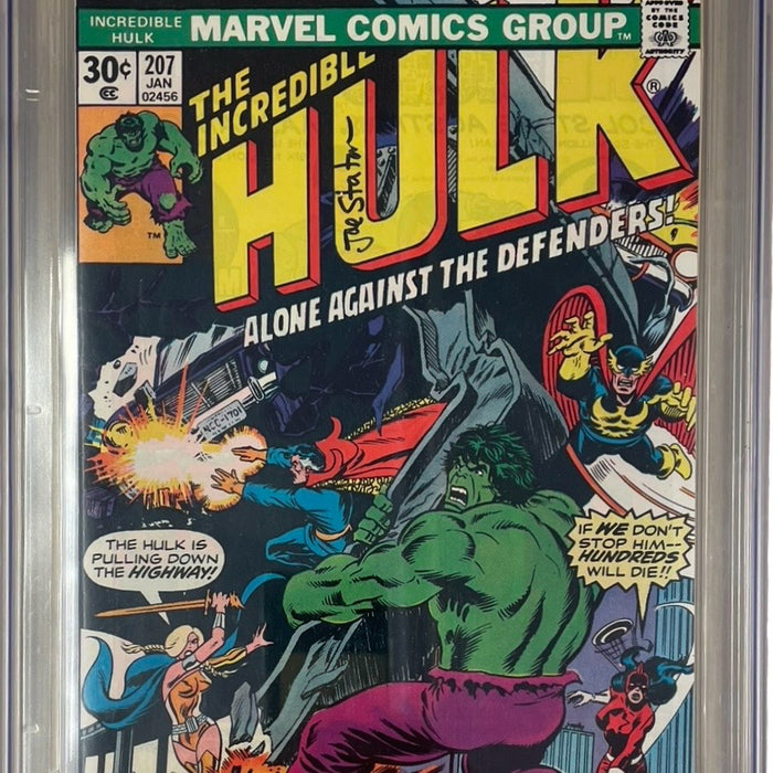 Incredible Hulk #207 CGC SS 9.6 SIGNED JOE STATON