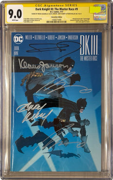 Dark Knight III: The Master Race #9 Convention Edition CGC SS 9.0 SIGNED AZZARELLO, JANSON, KUBERT & MILLER