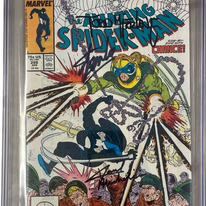 Amazing Spider-Man #299 CGC SS 9.6 SIGNED STAN LEE, MCFARLANE & MICHELINIE