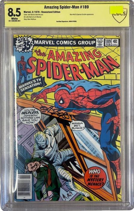 Amazing Spider-Man #189 Newsstand Edition CBCS 8.5 SIGNED JOHN BYRNE