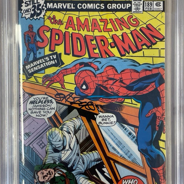 Amazing Spider-Man #189 Newsstand Edition CBCS 8.5 SIGNED JOHN BYRNE